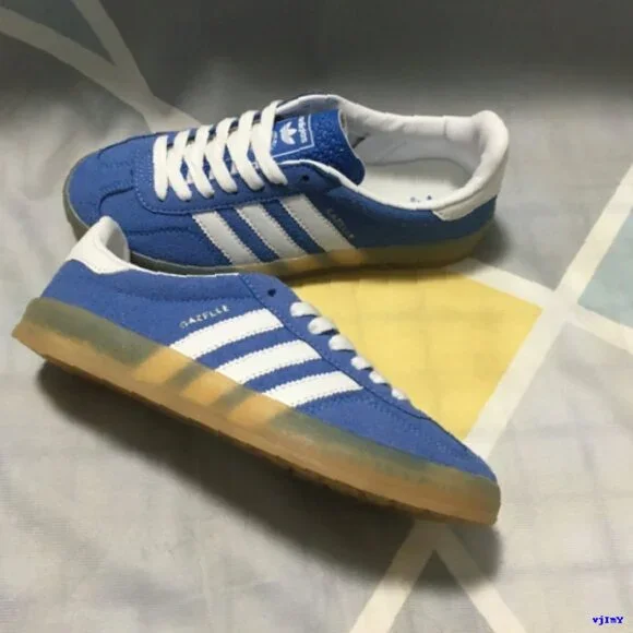 adidas gazelle silver green womens adidas Gazelle Womens Lifestyle Shoes Blue Fusion White Metallic HQ8717 –  Shoe Palace main image 1